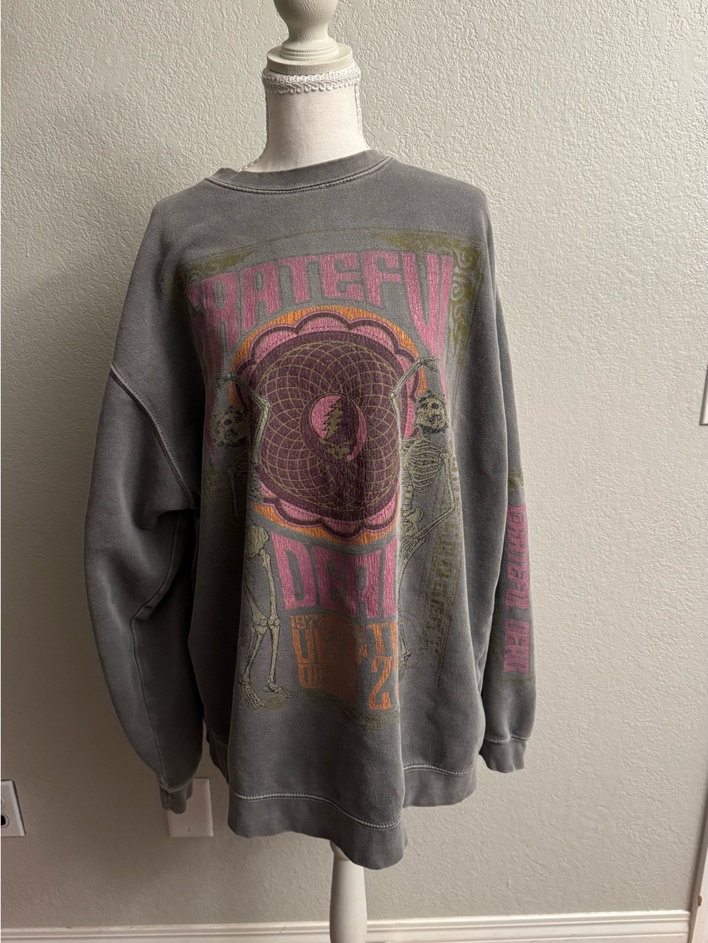 Grateful Dead Veneta Oregon 1972 Head Trip Crewneck Oversized Unisex One Size